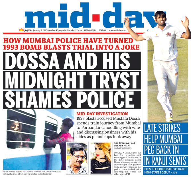 This mid-day investigation exposed how cops turned a blind eye as Mustafa Dossa canoodled with his wife while en route to a 1993 terror attack trial in Porbandar