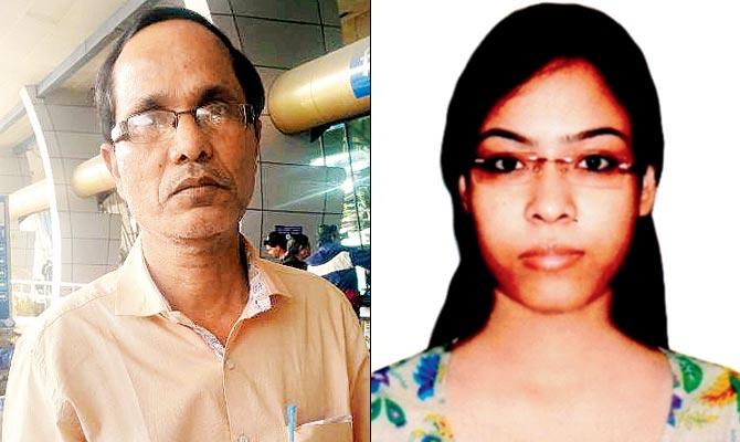 Antara Das, a Capgemini employee murdered in Pune on December 23, 2016. (Left) Debanand Das, her father, has now written to the CM