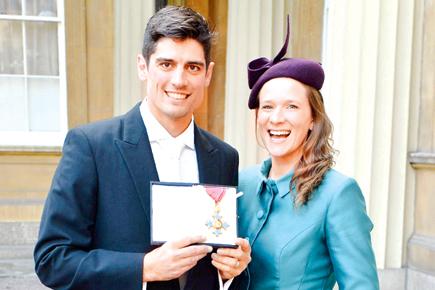 Alastair Cook bowled over after being awarded CBE