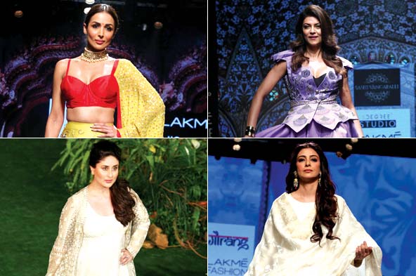 LFW Finale: Malaika Arora, Sushmita Sen scorch the ramp