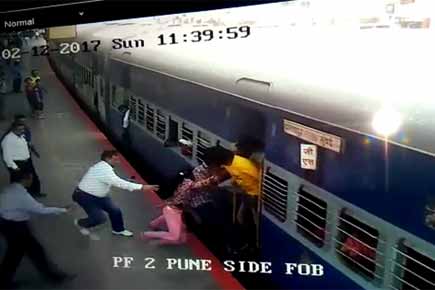 Watch Video: CR official's daring act saves girl's life at Lonavala station