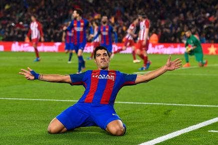 Luis Suarez hero and villain as Barcelona beat Atletico Madrid to reach Copa del Rey final