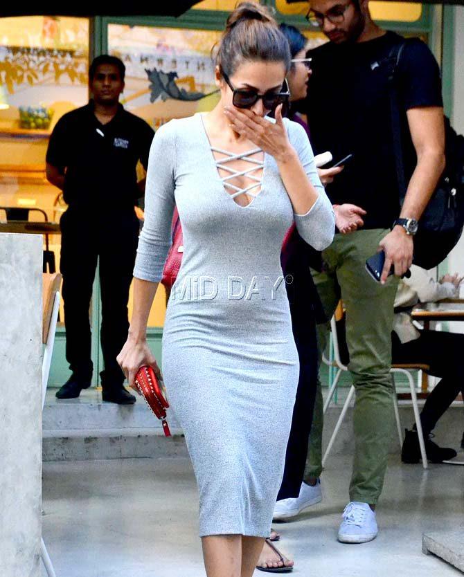 Spotted: Malaika Arora at a cafe in Bandra