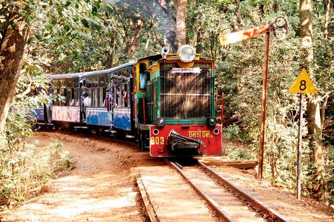 The scenic toy train route was suspended last year. File pic