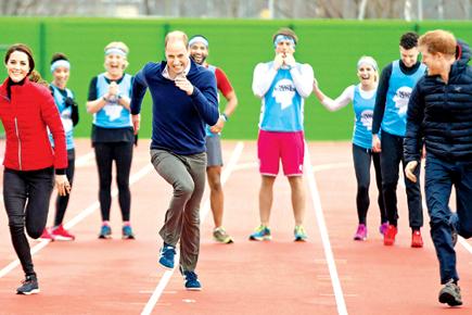 Royal race! Duchess of Cambridge, Catherine races with husband Prince William