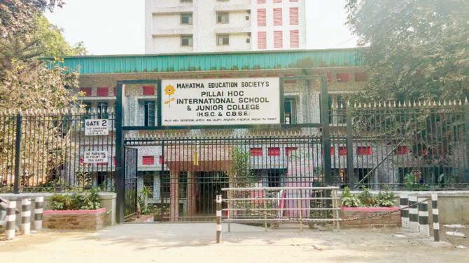 Mahatma Education Society’s Pillai HOC International School in Panvel claimed that the punishment meted out to the child was over a different issue