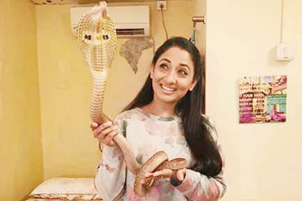 TV actress Shruti Ulfat arrested for posing with cobra 