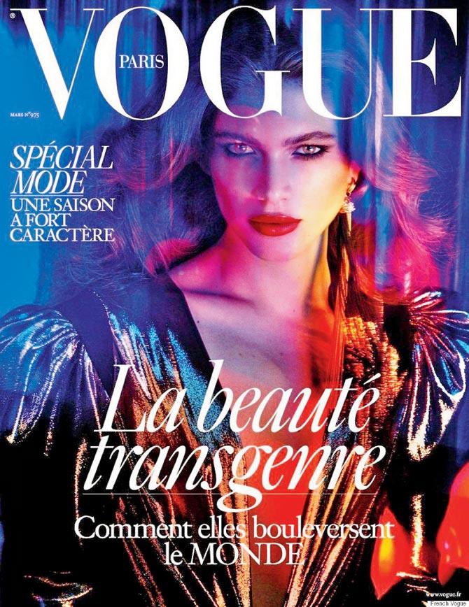 Valentina Sampaio in Vogue Paris’s March edition cover