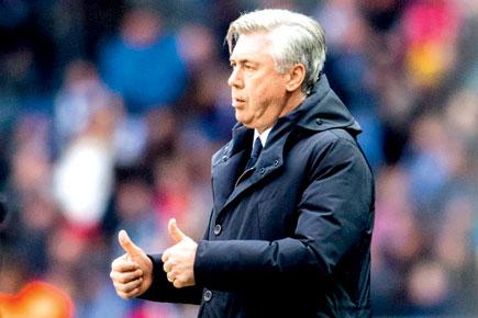 Carlo Ancelotti gives fans middle finger after being spat on