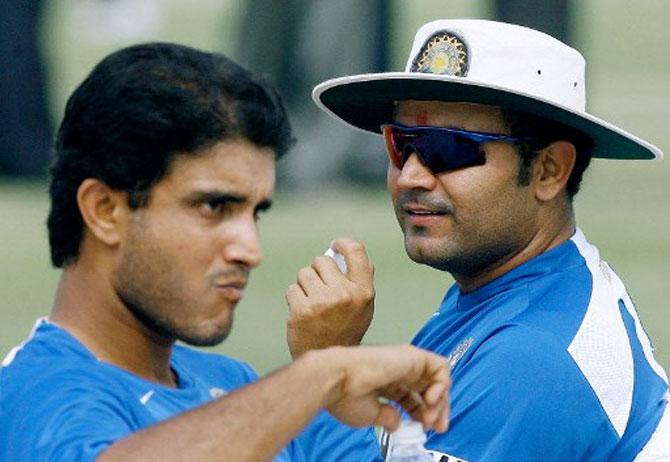 Virender Sehwag took the mickey out of Sourav Ganguly. It remains to be seen if Dada responds