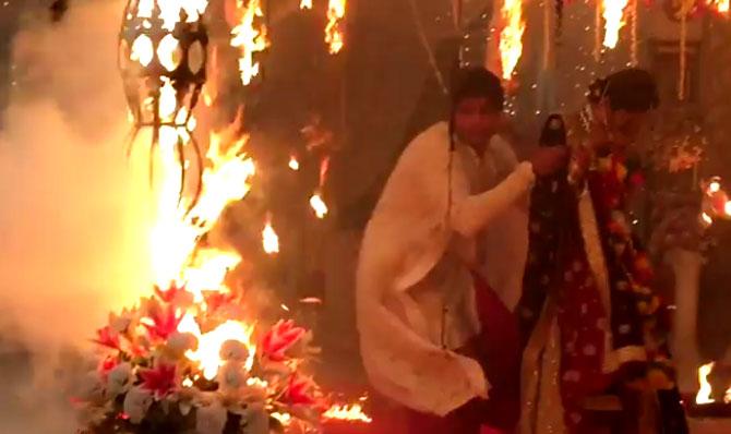 Fire on the sets of TV show 