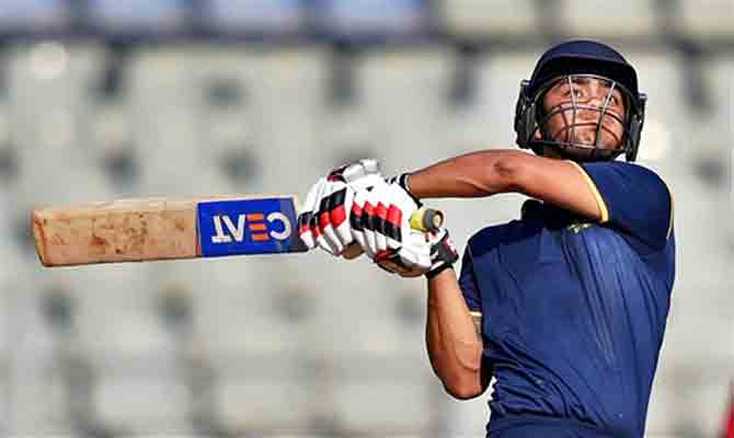East Zone batsman Ishan Kishan playing a shot during the Syed Mushtaq Ali Inter-zonal Trophy 2017 match against Central Zone in Mumbai on Monday