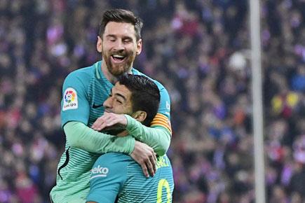Luis Suarez, Lionel Messi give Barcelona edge in Copa del Rey semis