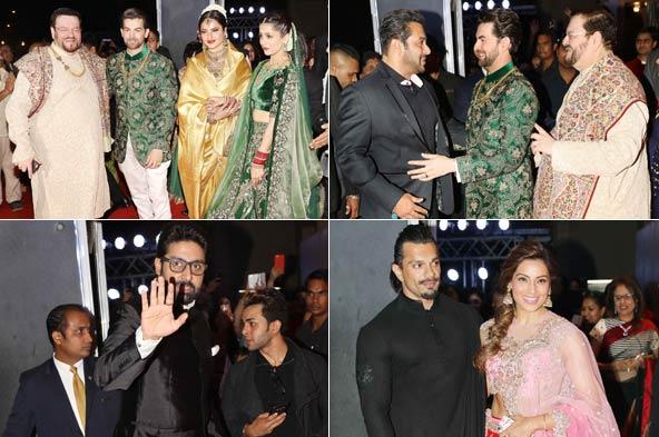 Photos: Salman Khan, Bachchans at Neil Nitin Mukesh's wedding reception