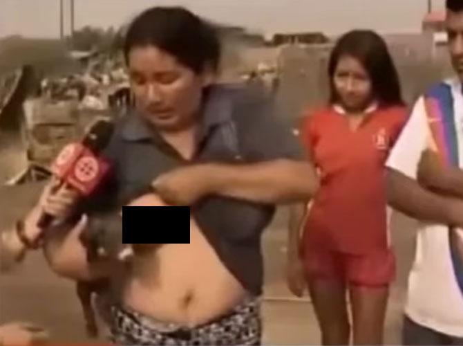 Watch video: Woman breastfeeds piglet live on television