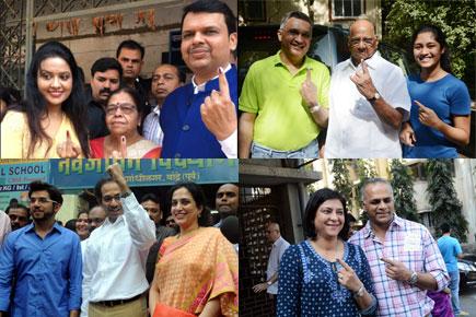 Photos - BMC Election 2017 photos: Prominent Mumbaikars cast their vote