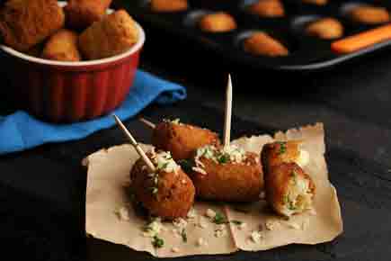 Chef Ranveer Brar's recipe for Roasted Sweet Potato and Cheese Tater Tots