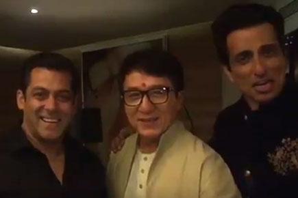 Watch video: Salman Khan and Sonu Sood's 'bhai-bhai' moment with Jackie Chan