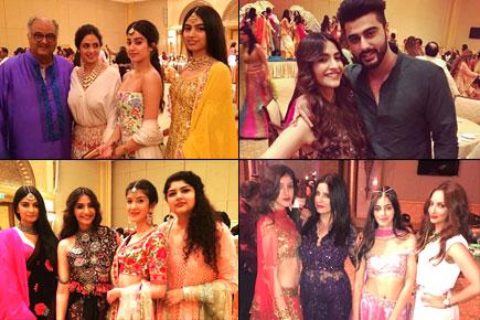 Photos: Sridevi with daughters, Sonam Kapoor and family at a wedding