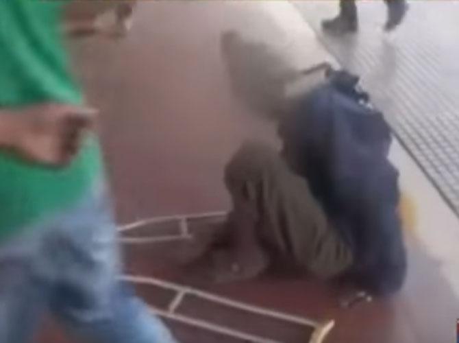 Video: Differently-abled-man thrashed by GRP for stealing a mobile phone