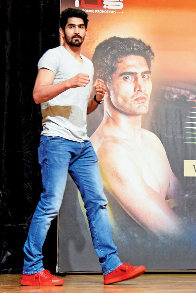 India boxer Vijender Singh. Pic/Nimesh Dave