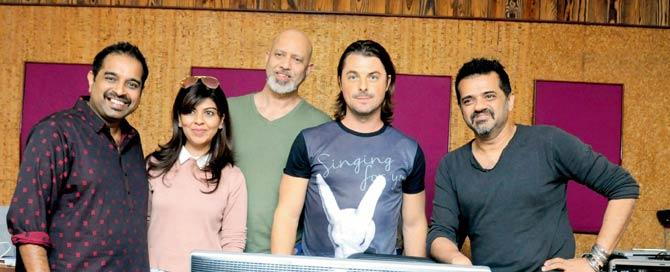Shankar, Tanaaz Bhatia, Loy Mendonca, DJ Axwell and Ehsaan Noorani 