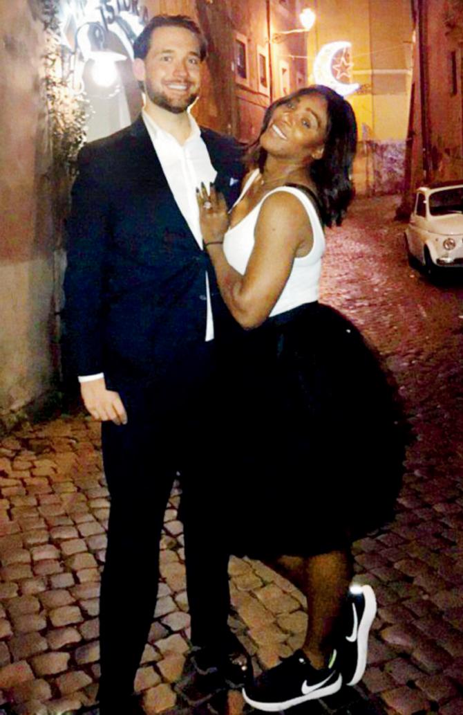 Alexis Ohanian and Serena Williams