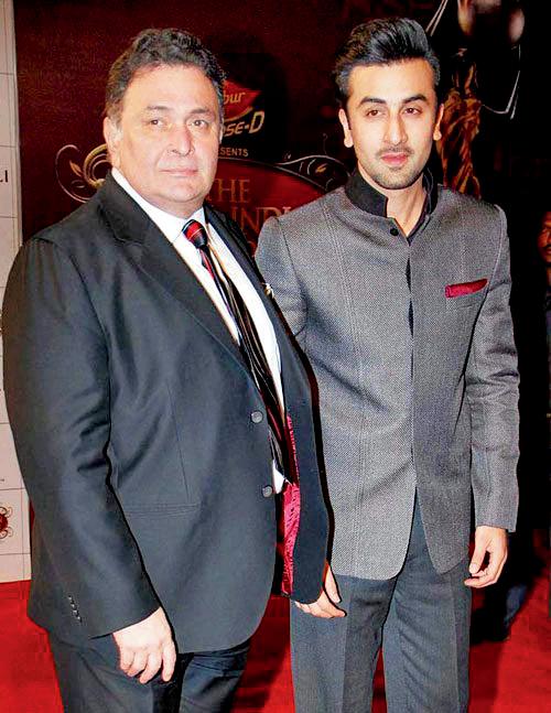 Rishi Kapoor and Ranbir Kapoor