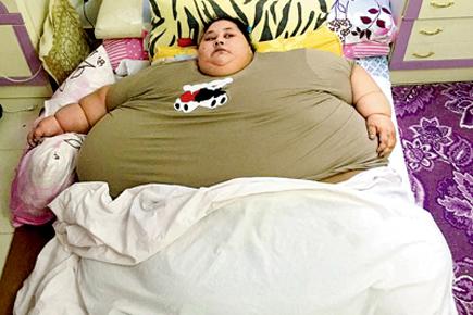 Do-or-die! World's heaviest woman down to just one meal a day