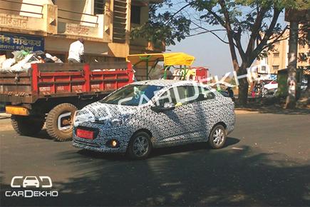 Chevrolet Essentia spied testing in India