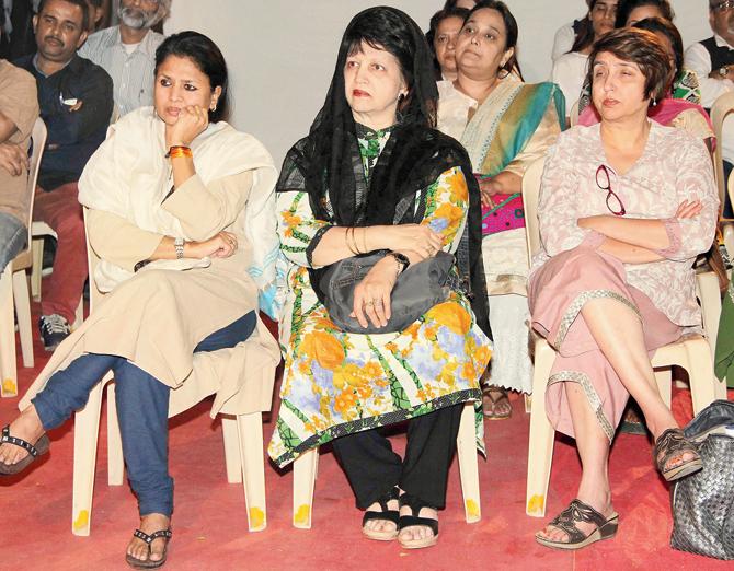 Seema Kapoor (left) at the ceremony