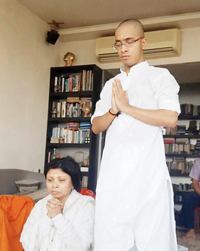 Nandita Puri with son Ishaan