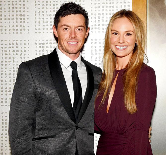 Rory McIlroy with fiancee Erica Stoll