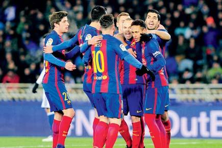 Cop del Rey: Luis Enrique hails Barcelona defenders after ending Anoeta curse