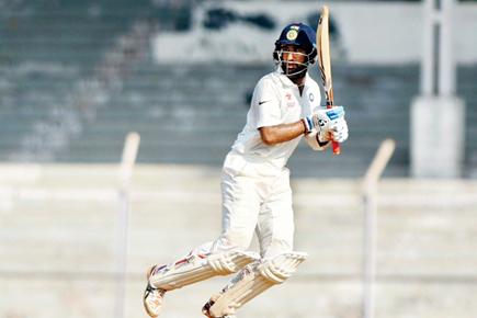 Rest of India in trouble despite Cheteshwar Pujara's fighting 86