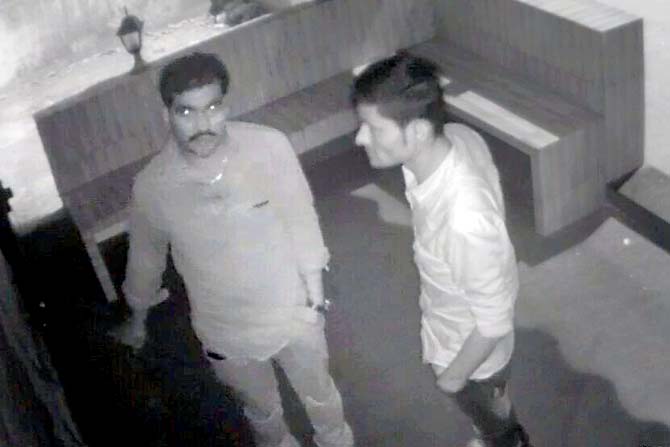 An investigating officer identified one of the thieves from CCTV footage