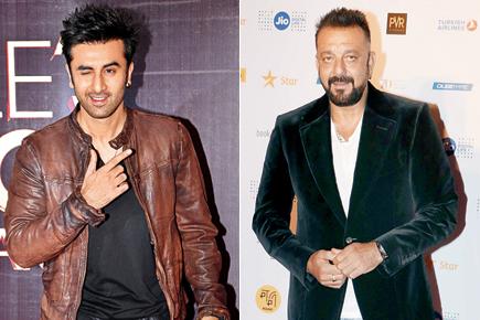 Sanjay Dutt pays surprise visit to his biopic set starring Ranbir Kapoor