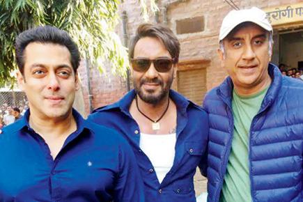 When Salman Khan visited Ajay Devgn on 'Baadshaho' sets