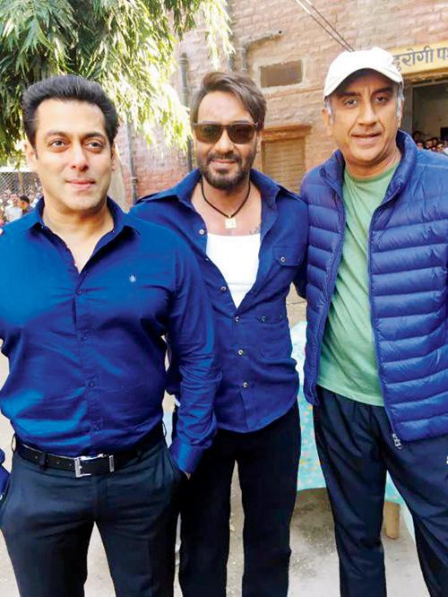 Salman Khan, Ajay Devgn and Milan Luthria