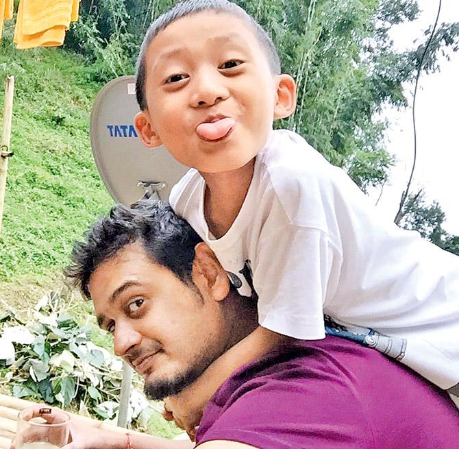 Rohan Sharma with Hangpan Dada