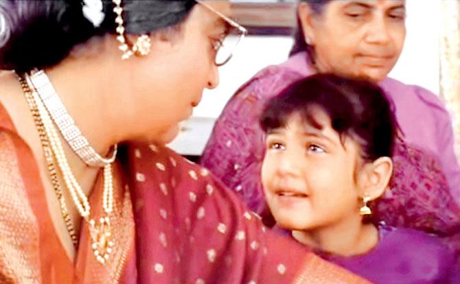 Fatima and Haasan (left) in a still from Chachi 420
