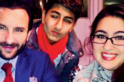 Saif Ali Khan's kids Sara and Ibrahim bonding with baby Taimur