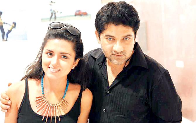File photo of TV actress Ridhi Dogra with director Waseem Sabir
