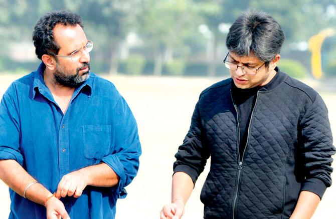 Filmmaker Aanand L Rai and writer Himanshu Sharma