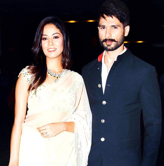 Shahid Kapoor with wife Mira