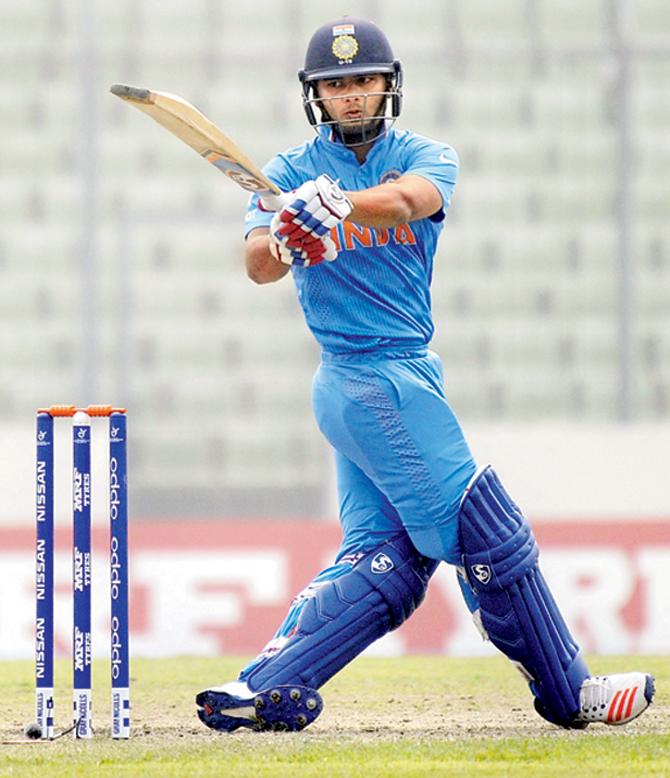 India’s wicketkeeper batsman Rishabh Pant during the ICC U-19 World Cup semi-final match against Sri Lanka last year. Pic/Getty Images
