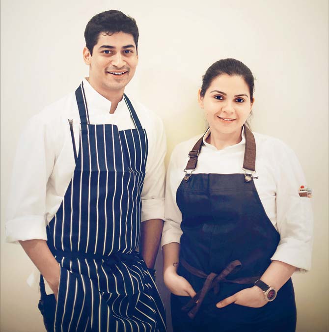 Chefs Akshay Dhopatkar and Neha Lakhani