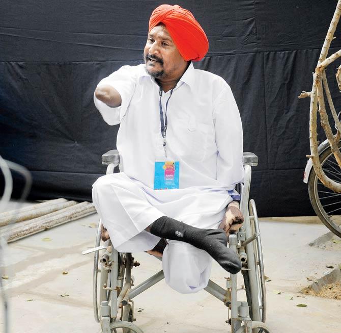 Bant Singh, from the Dalit community, was attacked by upper caste Jats after he filed a case in court against the men who had raped his daughter. Pic/AFP