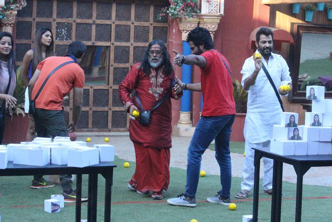 Swami Om gets thrown out of the Bigg Boss house