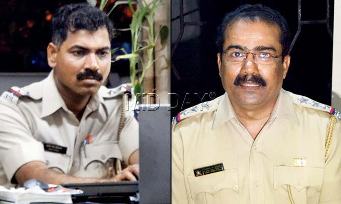 Sub-inspector Datta Kokane and Senior PI Gajanan Desurkar